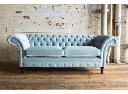 2 Sitzer Polstersofas Klassische Sofa Chesterfield Sofa der Premium Klasse Neu