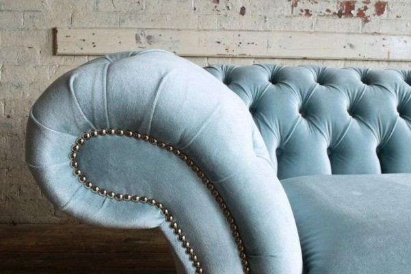 2 Sitzer Polstersofas Klassische Sofa Chesterfield Sofa der Premium Klasse Neu