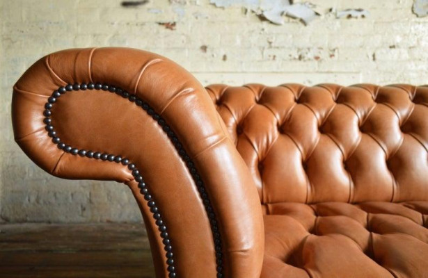 Ledersofa Sofa Couch 3 Sitzer Sofas Couchen Chesterfield Leder Polster Garnitur