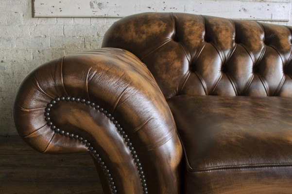 Ledersofa Sofa Couch Garnitur  Sofas Couchen Chesterfield Leder Polster 3 Sitzer