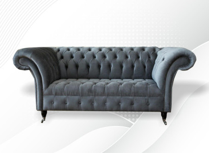 Zweisitzer Ledersofa Wohnzimmer Designer Couchen Polster Sofa Sofas 2 Sitzer Neu