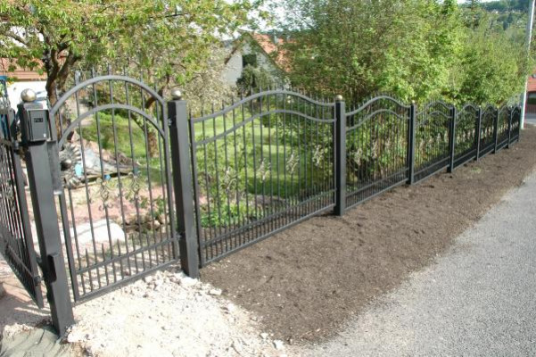 Zaun Garten Klassische Schmiedeeisen Handgefertigt nach Maß Geländer M227 1lfm
