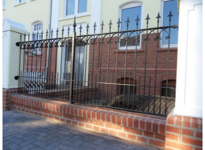 Aussen Garten Barock Rokoko Zaun Klassisch Geländer Zaun Schmiedeeisen 1lfm 412