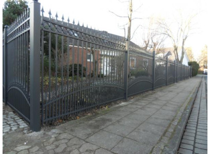 Aussen Garten Barock Rokoko Zaun Klassisch Geländer Zaun Schmiedeeisen 1lfm 413