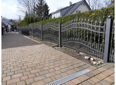 Aussen Garten Barock Rokoko Zaun Klassisch Geländer Zaun Schmiedeeisen 1lfm 201