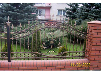 Aussen Garten Grundstück Geländer Zaun Klassisch Schmiedeeisen Zaun Modell 196