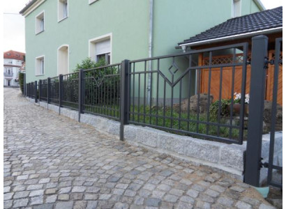 Aussen Garten Grundstück Geländer Zaun Klassisch Maßanfertigung Zaun M409 1lfm
