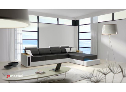 LEDERSOFA ECKSOFA ECKCOUCH WOHNLANDSCHAFT DESIGNER SOFA COUCH GARNITUR NEU