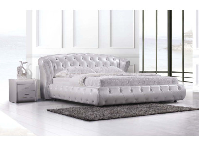 Bett Betten Chesterfield Designer XXL Doppel Lederbett S9111 160 180 200x200cm