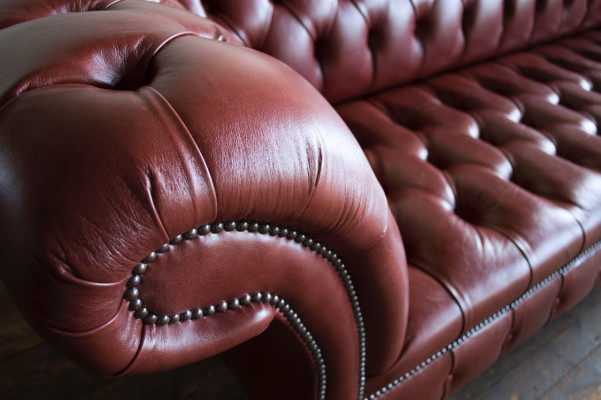 XXL Big Sofa Couch Chesterfield 245cm Polster Sofas 4 Sitzer Leder Textil  #315