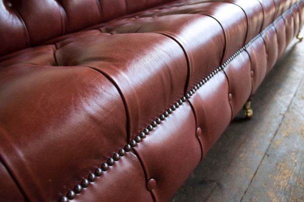 XXL Big Sofa Couch Chesterfield 245cm Polster Sofas 4 Sitzer Leder Textil  #315