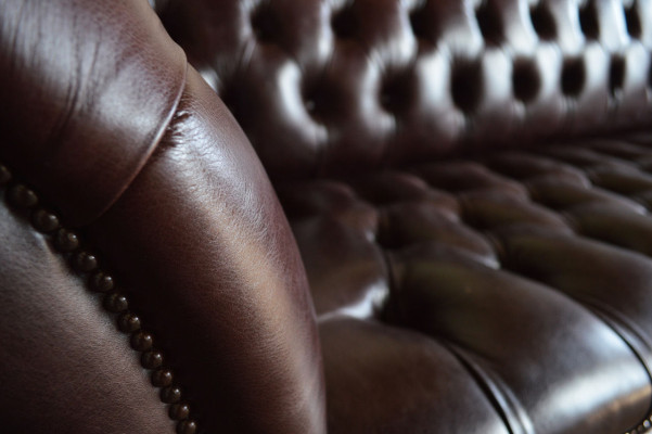 XXL Big Sofa Couch Chesterfield 245cm Polster Sofas 4 Sitzer Leder Textil  #322