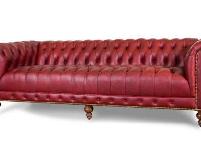 XXL Big Sofa Couch Chesterfield 240cm Polster Sofas 4 Sitzer Leder Textil  #271