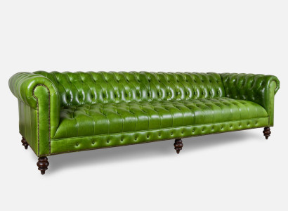 XXL Big Sofa Couch Chesterfield 240cm Polster Sofas 4 Sitzer Leder Textil  #275