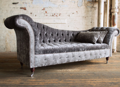 Design Sofa Chesterfield Luxus Klass Couch Polster Garnitur Leder Textil 1043