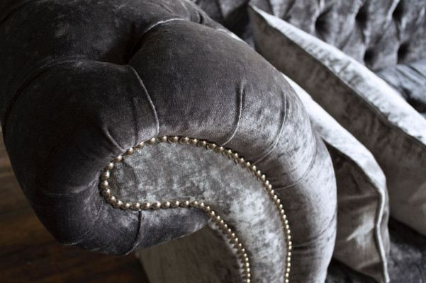 Design Sofa Chesterfield Luxus Klass Couch Polster Garnitur Leder Textil 1043