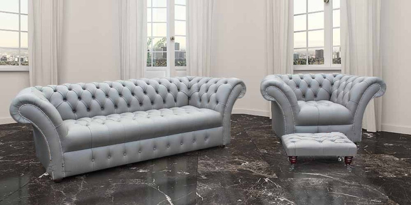 4+1 XXL Big Chesterfield Sofagarnitur Sitz Sofa Polster Couch Garnitur Neu