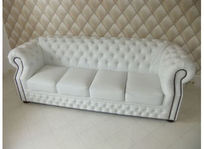 LEDERSOFA CHESTERFIELD 4-SITZER ENGLAND SOFA LEDER GARNITUR NEU DESIGN