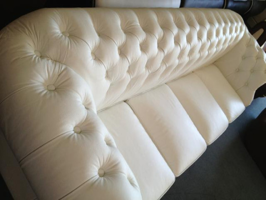 LEDERSOFA CHESTERFIELD 4-SITZER ENGLAND SOFA LEDER GARNITUR NEU DESIGN