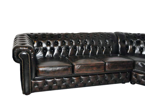 Ecksofa Chesterfield Wohnlandschaft Eckcouch Eck Leder Garnitur Sofa Couch new_P