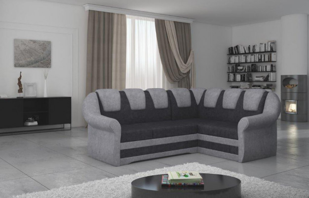 Design Ecksofa Sofa Bettfunktion Couch Schlafsofa Leder Polster Textil Sofas Neu