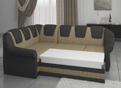Design Ecksofa Sofa Bettfunktion Couch Schlafsofa Leder Polster Textil Sofas Neu