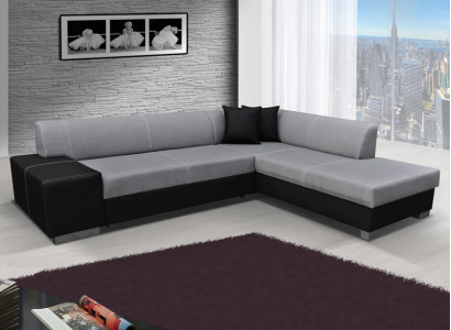 Design Ecksofa Schlafsofa Bettfunktion Couch Leder Textil Polster Sofas Neu 8984
