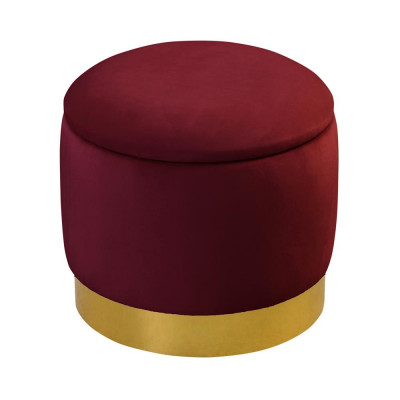Pouf Fußhocker Rund Sitz Hocker Polsterhocker Sitzhocker Rund Truhen Sitz Neu