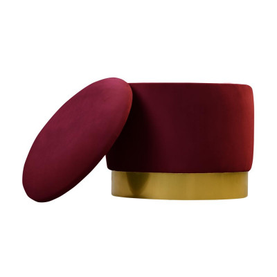 Pouf Fußhocker Rund Hocker Polsterhocker Sitzhocker Badhocker Hocker Truhe Bank