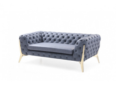 Zwei Sitzer 2 Sitz Chesterfield Couch Polster Sitz Sofa Couchen Design Italien