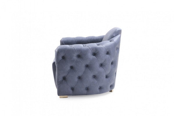 Sessel Couch Polster Designer Textil 1 Sitzer Polster Chesterfield Sitz Couchen
