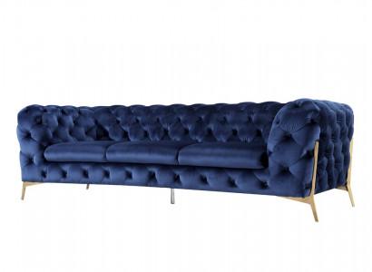 Sofa Chesterfield Couch Polster XXL Big Garnitur Textil 3+1+1 designer Couchen
