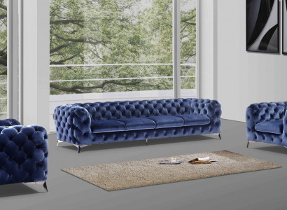 Sessel Couch Polster Sitz Designer Textil 1 Sitzer Couchen Polster Chesterfield
