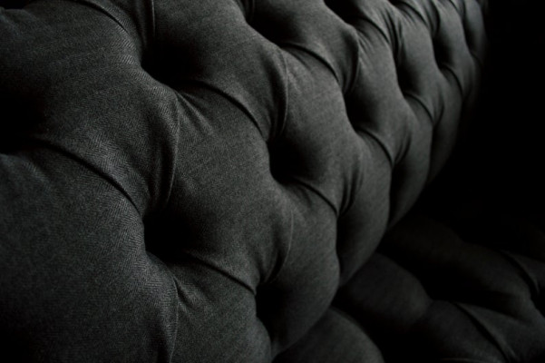Chesterfield Textil  Sofa 2 Sitzer Luxus Sofa Polster Sofas Design Stoffsofas