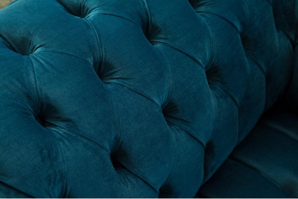 Chesterfield Sessel Fernseh Couch 1 Sitzer Sofa Textil Stoff Couchen Polster 131