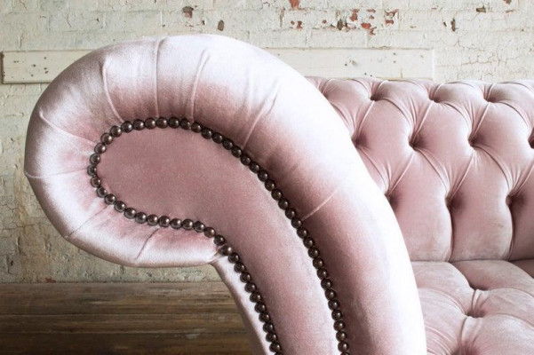 Chesterfield Design Sofa Sessel Couch Polster Luxus Textil Couchen 1 Sitzer #133
