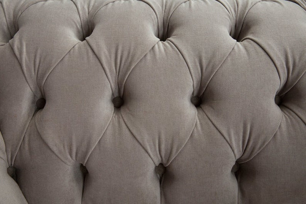 Chesterfield Big Textil Design Wohnzimmer Couch Sofa Polster 1 Sitz Leder #146