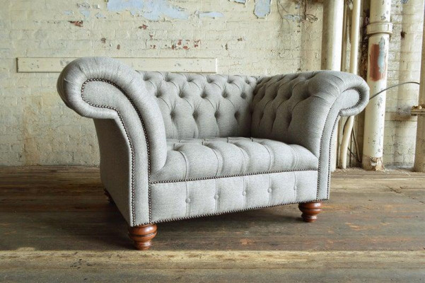 Exklusiver 1 Sitzer Sofa Sessel Relax Chesterfield Sofas Couchen Polster Textil