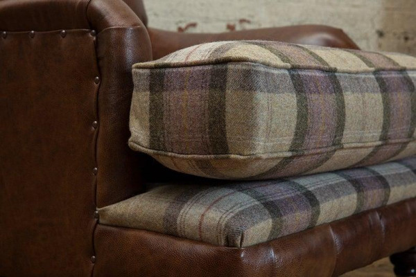Sessel 1 Sitzer Relax Polster Fernseh Chesterfield Textil Sofa Couchen Stoff Neu