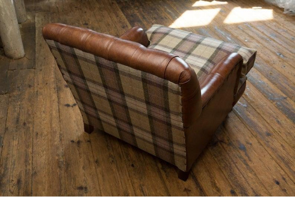 Sessel 1 Sitzer Relax Polster Fernseh Chesterfield Textil Sofa Couchen Stoff Neu