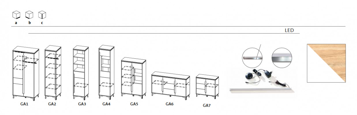 Vitrine Vitrine Anrichte Schrank Regal Modern Stil Wohnzimmer Kollektion Weiß