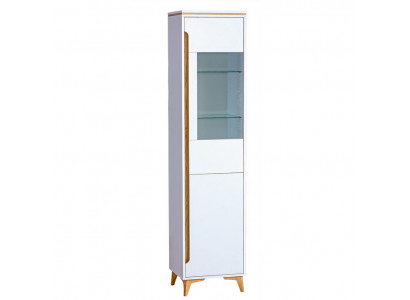 Vitrine Vitrine Anrichte Schrank Regal Modern Stil Wohnzimmer Kollektion Weiß