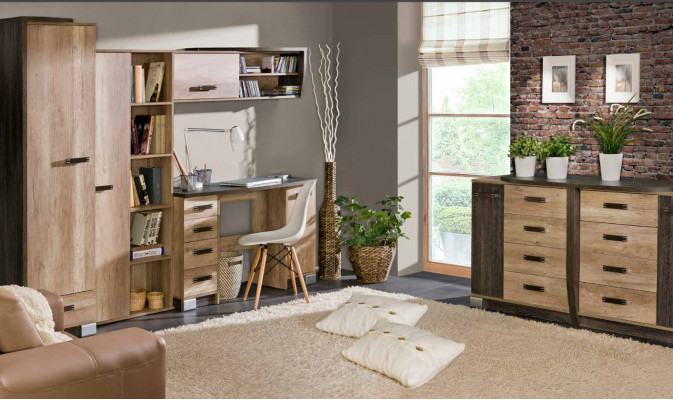 Hochschrank Schrank 1 türiger Mehrzweck Schubladen Wohnzimmer Regal Vitrine Neu