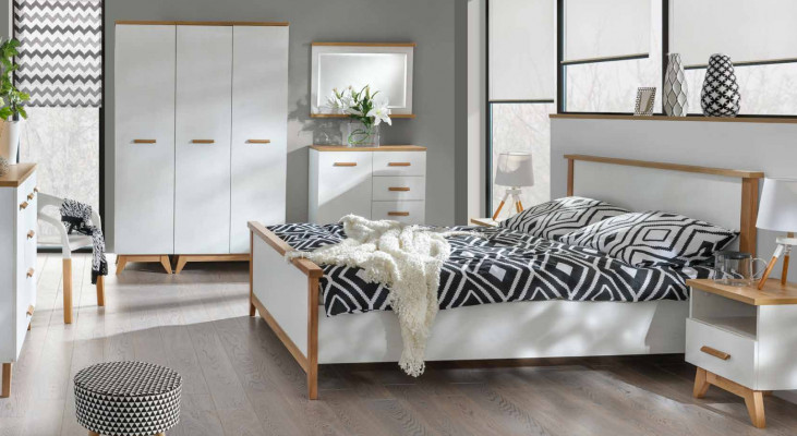 Schlafzimmer Kleiderschrank 3 türiger Holz Wandschrank Schrank Kleiderschränke