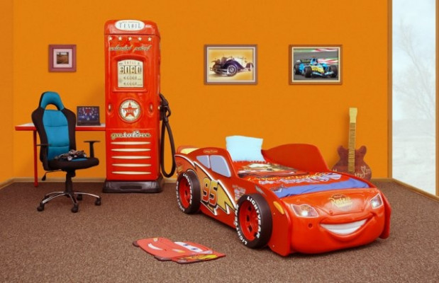 Modernes Kinderbett Wolf Design Kinderzimmer Möbel Holzgestell Neu