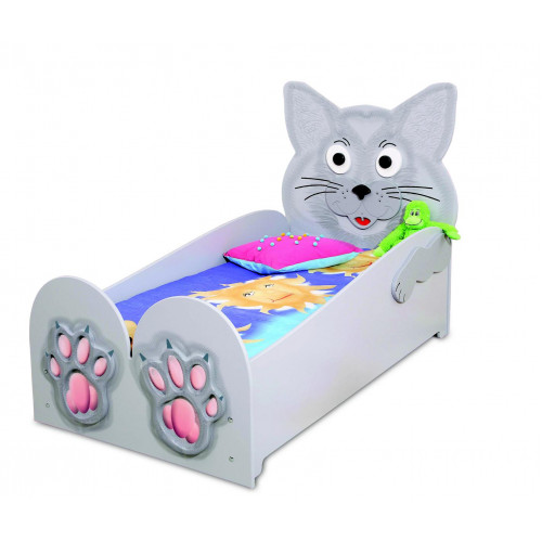 Modernes Kinderbett Wolf Design Kinderzimmer Möbel Holzgestell Neu