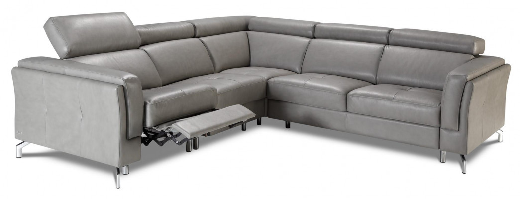 Heim Kino Sofa Couch Polster Couchen Sofas Eck Garnitur Relax Fußstützen Leder