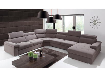 XXL Big Wohnlandschaft Wohnzimmer Textil Sofa Polster Couchen Sofas Couch Neu