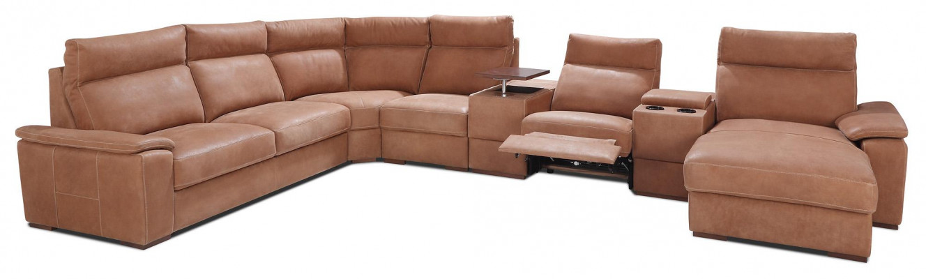 Wohnlandschaft Ecksofa Ablage Kühlfach Bettfunktion Schlaf Sofa Couchen Polster