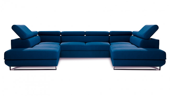 Wohnlandschaft Ecksofa Stoff U-Form Couch Design Polster Eck Modern Sofas Textil